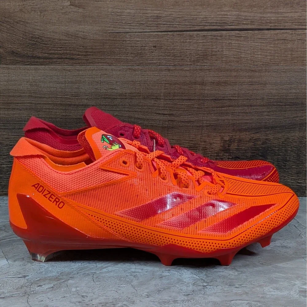 Adidas Adizero Electric Snack Attack Men's 9 Chili Red Orange Cleats IE4402